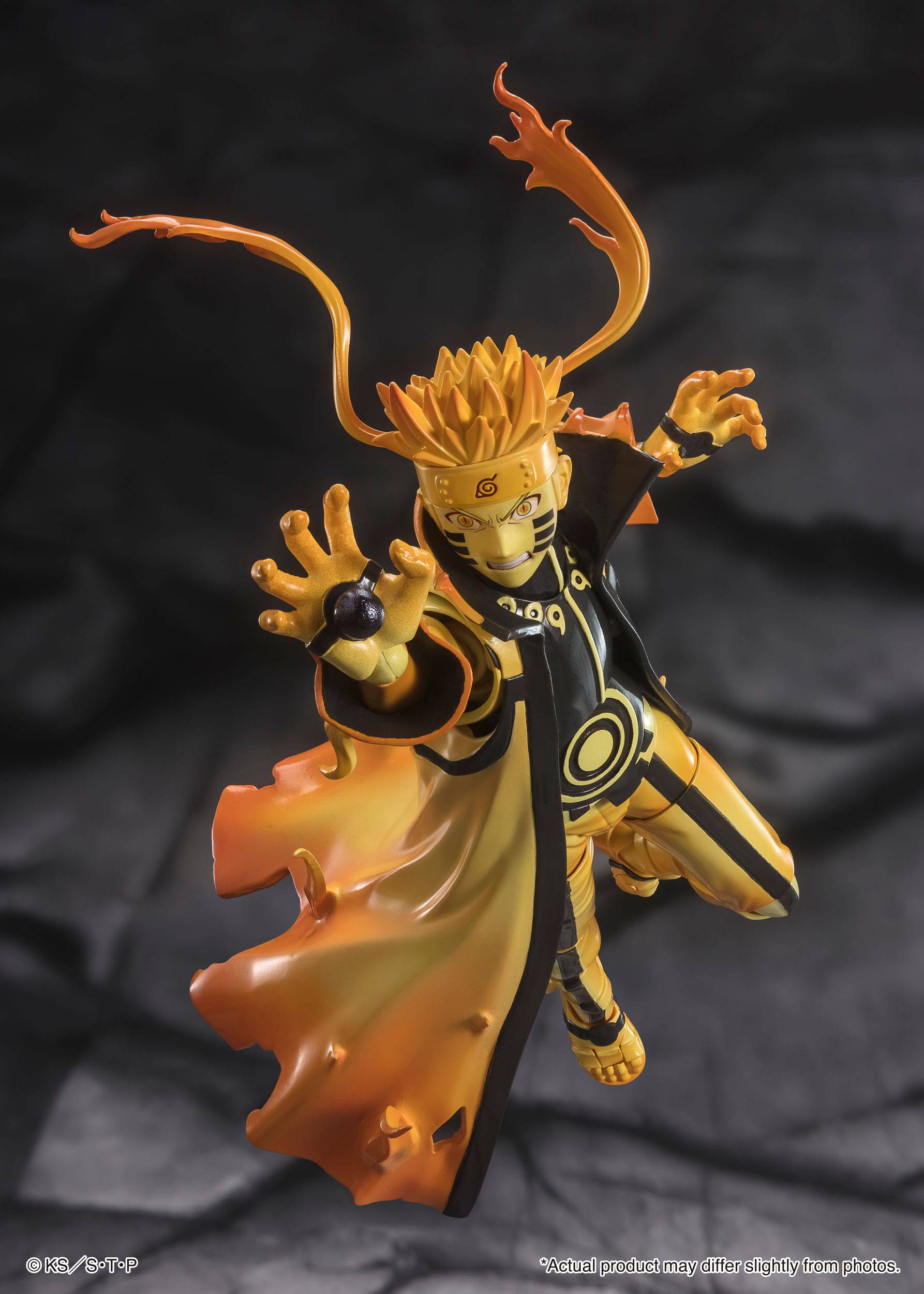 Naruto S.H. Figuarts Actionfigur Naruto Uzumaki (Kurama Link Mode) - Courageous Strength That Binds - 15 cm