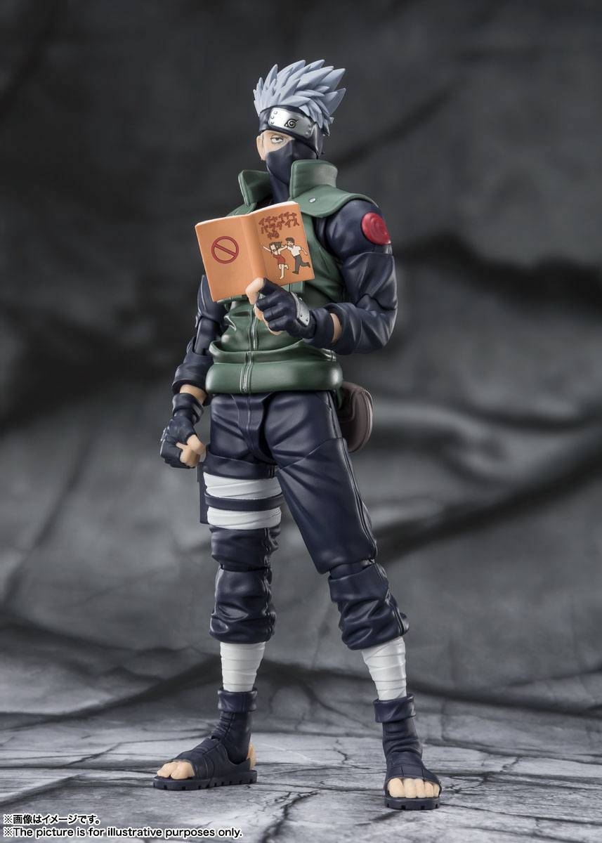 Naruto Shippuden S.H. Figuarts Actionfigur Kakashi Hatake -The famed Sharingan Hero- 16 cm