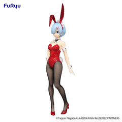 Re:Zero BiCute Bunnies PVC Statue Rem Red Color ver. 29 cm - Anime Gaming Merchandise - Anime Merch - Metal Poster - Pardo's Shop