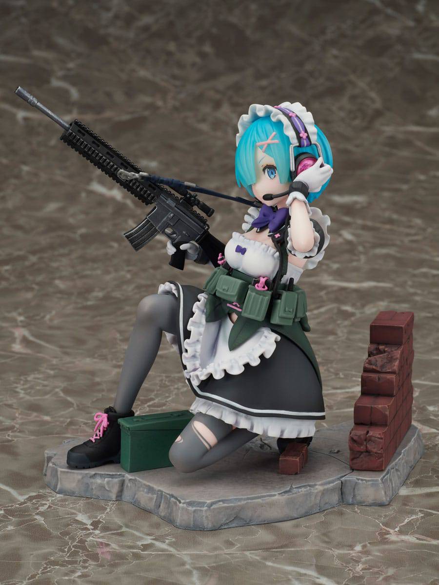 Re:Zero Starting Life in Another World PVC Statue 1/7 Rem Military Ver. 16 cm - Anime Gaming Merchandise - Anime Merch - Metal Poster - Pardo's Shop