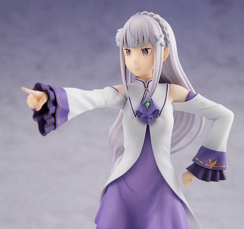 Re:ZERO -Starting Life in Another World- PVC Statue Emilia 17 cm - Anime Gaming Merchandise - Anime Merch - Metal Poster - Pardo's Shop