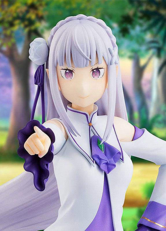 Re:ZERO -Starting Life in Another World- PVC Statue Emilia 17 cm - Anime Gaming Merchandise - Anime Merch - Metal Poster - Pardo's Shop