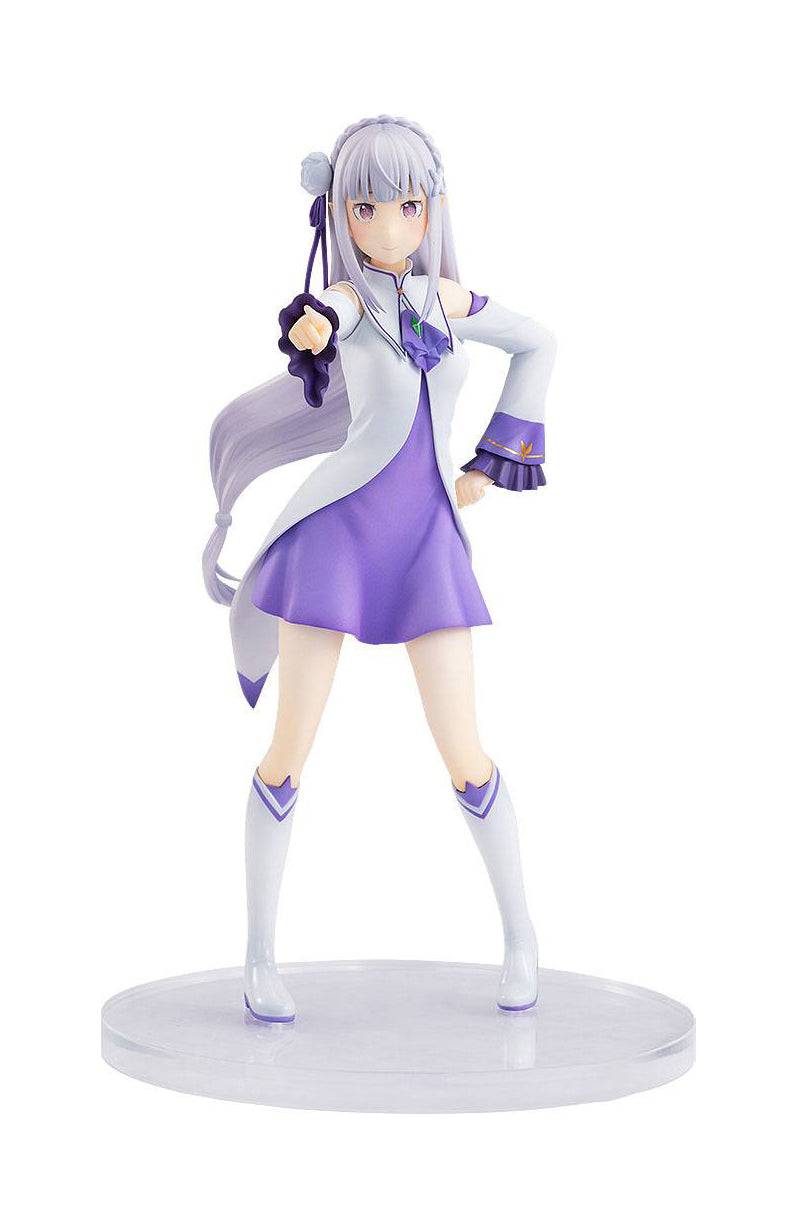 Re:ZERO -Starting Life in Another World- PVC Statue Emilia 17 cm - Anime Gaming Merchandise - Anime Merch - Metal Poster - Pardo's Shop