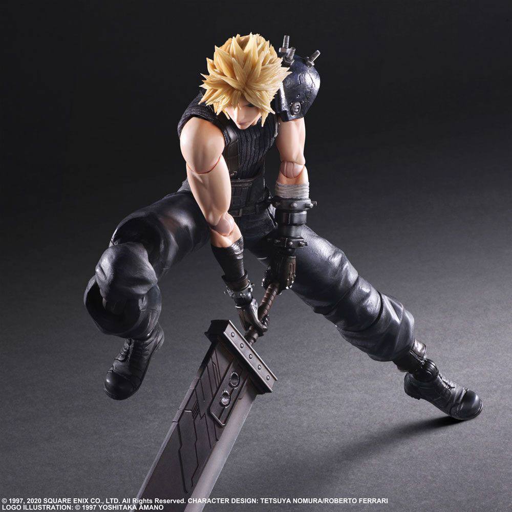 Final Fantasy VII Remake Play Arts Kai Actionfigur Cloud Strife Ver. 2 27 cm