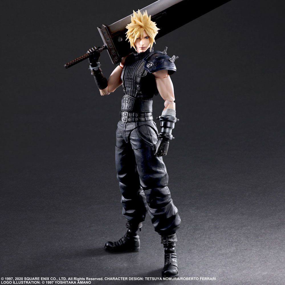 Final Fantasy VII Remake Play Arts Kai Actionfigur Cloud Strife Ver. 2 27 cm